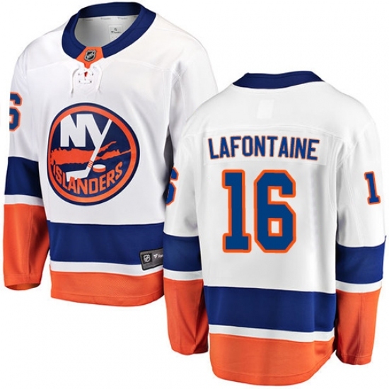 Youth New York Islanders #16 Pat LaFontaine Fanatics Branded White Away Breakaway NHL Jersey Youth New York Islanders #16 Pat LaFontaine Fanatics Branded White Away Breakaway NHL Jersey