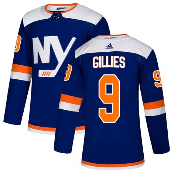 Men's Adidas New York Islanders #9 Clark Gillies Premier Blue Alternate NHL Jersey Men's Adidas New York Islanders #9 Clark Gillies Premier Blue Alternate NHL Jersey