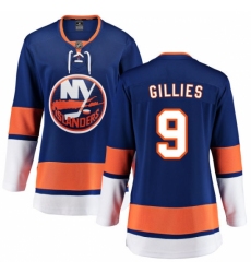 Women's New York Islanders #9 Clark Gillies Fanatics Branded Royal Blue Home Breakaway NHL Jersey