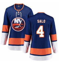 Women's New York Islanders #4 Robin Salo Fanatics Branded Royal Blue Home Breakaway NHL Jersey