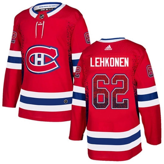 Men's Adidas Montreal Canadiens #62 Artturi Lehkonen Authentic Red Drift Fashion NHL Jersey Men's Adidas Montreal Canadiens #62 Artturi Lehkonen Authentic Red Drift Fashion NHL Jersey