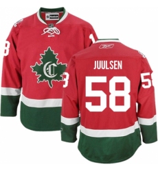 Men's Reebok Montreal Canadiens #58 Noah Juulsen Authentic Red New CD NHL Jersey