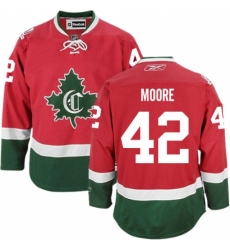 Men's Reebok Montreal Canadiens #42 Dominic Moore Authentic Red New CD NHL Jersey