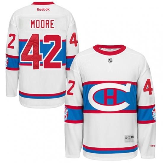 Men's Reebok Montreal Canadiens #42 Dominic Moore Authentic White 2016 Winter Classic NHL Jersey Men's Reebok Montreal Canadiens #42 Dominic Moore Authentic White 2016 Winter Classic NHL Jersey