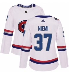 Women's Adidas Montreal Canadiens #37 Antti Niemi Authentic White 2017 100 Classic NHL Jersey Women's Adidas Montreal Canadiens #37 Antti Niemi Authentic White 2017 100 Classic NHL Jersey
