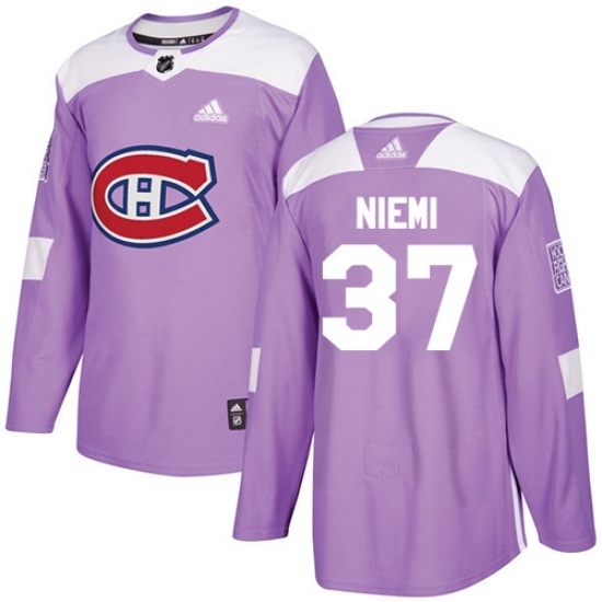 Youth Adidas Montreal Canadiens #37 Antti Niemi Authentic Purple Fights Cancer Practice NHL Jersey Youth Adidas Montreal Canadiens #37 Antti Niemi Authentic Purple Fights Cancer Practice NHL Jersey