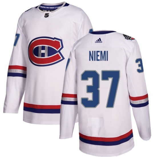 Youth Adidas Montreal Canadiens #37 Antti Niemi Authentic White 2017 100 Classic NHL Jersey Youth Adidas Montreal Canadiens #37 Antti Niemi Authentic White 2017 100 Classic NHL Jersey