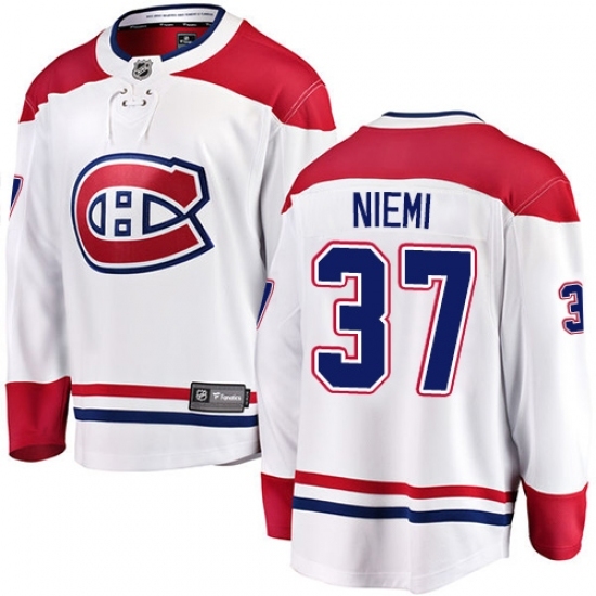 Youth Montreal Canadiens #37 Antti Niemi Authentic White Away Fanatics Branded Breakaway NHL Jersey Youth Montreal Canadiens #37 Antti Niemi Authentic White Away Fanatics Branded Breakaway NHL Jersey