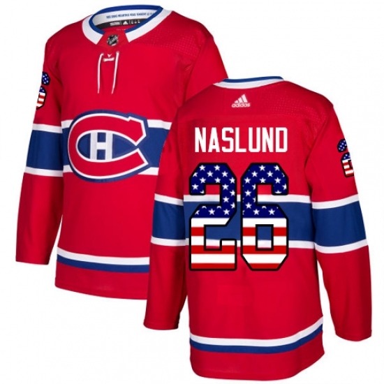 Youth Adidas Montreal Canadiens #26 Mats Naslund Authentic Red USA Flag Fashion NHL Jersey Youth Adidas Montreal Canadiens #26 Mats Naslund Authentic Red USA Flag Fashion NHL Jersey