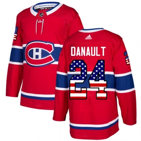 Men's Adidas Montreal Canadiens #24 Phillip Danault Authentic Red USA Flag Fashion NHL Jersey Men's Adidas Montreal Canadiens #24 Phillip Danault Authentic Red USA Flag Fashion NHL Jersey