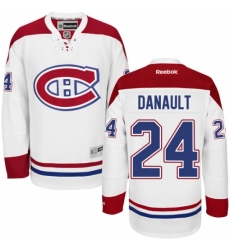Men's Reebok Montreal Canadiens #24 Phillip Danault Authentic White Away NHL Jersey