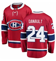 Youth Montreal Canadiens #24 Phillip Danault Authentic Red Home Fanatics Branded Breakaway NHL Jersey