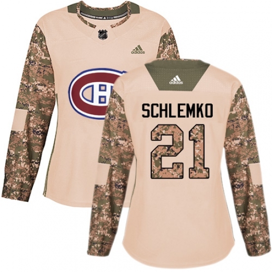 Women's Adidas Montreal Canadiens #21 David Schlemko Authentic Camo Veterans Day Practice NHL Jersey Women's Adidas Montreal Canadiens #21 David Schlemko Authentic Camo Veterans Day Practice NHL Jersey
