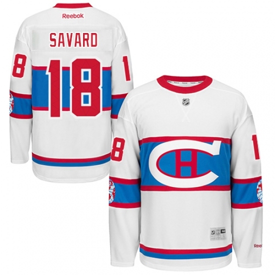 Men's Reebok Montreal Canadiens #18 Serge Savard Authentic White 2016 Winter Classic NHL Jersey Men's Reebok Montreal Canadiens #18 Serge Savard Authentic White 2016 Winter Classic NHL Jersey