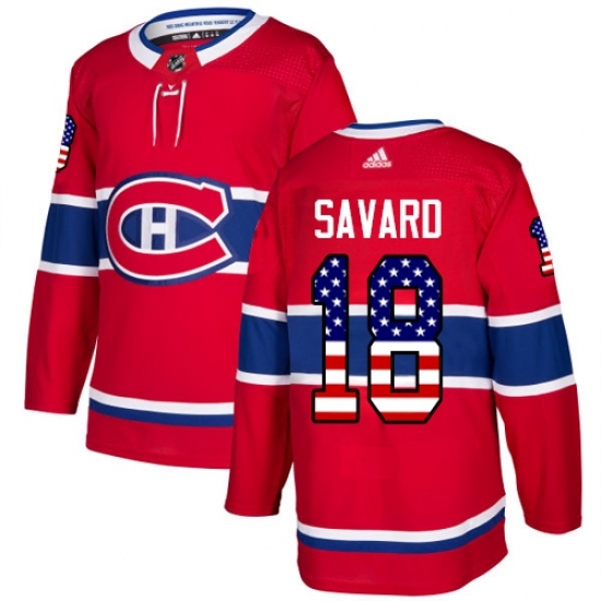 Youth Adidas Montreal Canadiens #18 Serge Savard Authentic Red USA Flag Fashion NHL Jersey Youth Adidas Montreal Canadiens #18 Serge Savard Authentic Red USA Flag Fashion NHL Jersey