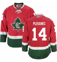 Men's Reebok Montreal Canadiens #14 Tomas Plekanec Authentic Red New CD NHL Jersey