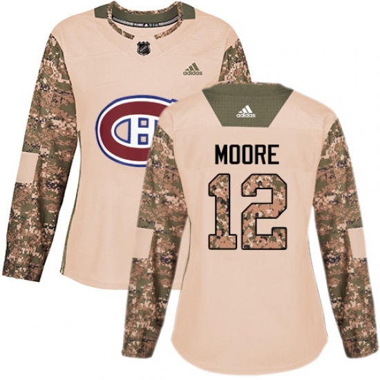 Women's Adidas Montreal Canadiens #12 Dickie Moore Authentic Camo Veterans Day Practice NHL Jersey Women's Adidas Montreal Canadiens #12 Dickie Moore Authentic Camo Veterans Day Practice NHL Jersey