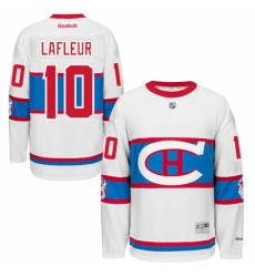 Men's Reebok Montreal Canadiens #10 Guy Lafleur Authentic White 2016 Winter Classic NHL Jersey