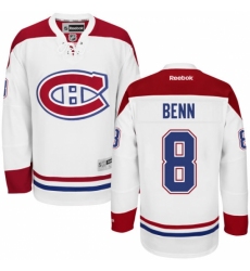 Men's Reebok Montreal Canadiens #8 Jordie Benn Authentic White Away NHL Jersey Men's Reebok Montreal Canadiens #8 Jordie Benn Authentic White Away NHL Jersey