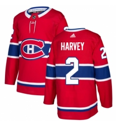 Youth Adidas Montreal Canadiens #2 Doug Harvey Premier Red Home NHL Jersey