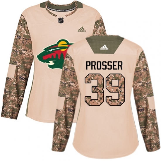 Women's Adidas Minnesota Wild #39 Nate Prosser Authentic Camo Veterans Day Practice NHL Jersey Women's Adidas Minnesota Wild #39 Nate Prosser Authentic Camo Veterans Day Practice NHL Jersey