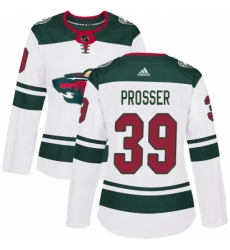 Women's Adidas Minnesota Wild #39 Nate Prosser Authentic White Away NHL Jersey Women's Adidas Minnesota Wild #39 Nate Prosser Authentic White Away NHL Jersey