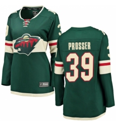 Women's Minnesota Wild #39 Nate Prosser Authentic Green Home Fanatics Branded Breakaway NHL Jersey Women's Minnesota Wild #39 Nate Prosser Authentic Green Home Fanatics Branded Breakaway NHL Jersey