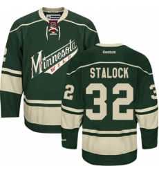 Women's Reebok Minnesota Wild #32 Alex Stalock Authentic Green Third NHL Jersey Women's Reebok Minnesota Wild #32 Alex Stalock Authentic Green Third NHL Jersey