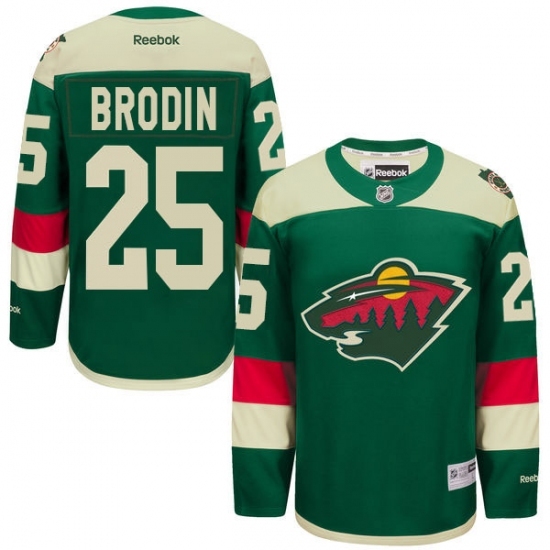 Men's Reebok Minnesota Wild #25 Jonas Brodin Authentic Green 2016 Stadium Series NHL Jersey Men's Reebok Minnesota Wild #25 Jonas Brodin Authentic Green 2016 Stadium Series NHL Jersey