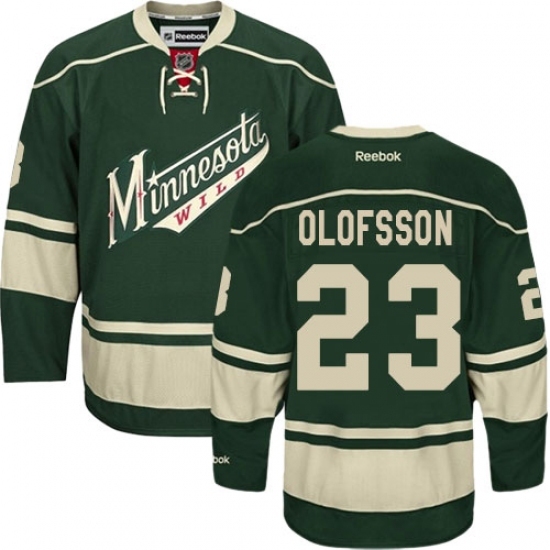 Youth Reebok Minnesota Wild #23 Gustav Olofsson Authentic Green Third NHL Jersey Youth Reebok Minnesota Wild #23 Gustav Olofsson Authentic Green Third NHL Jersey