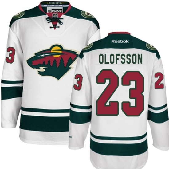 Youth Reebok Minnesota Wild #23 Gustav Olofsson Authentic White Away NHL Jersey Youth Reebok Minnesota Wild #23 Gustav Olofsson Authentic White Away NHL Jersey