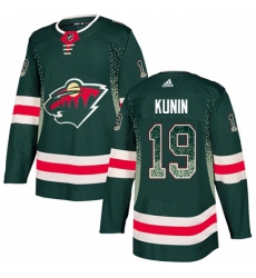 Men's Adidas Minnesota Wild #19 Luke Kunin Authentic Green Drift Fashion NHL Jersey Men's Adidas Minnesota Wild #19 Luke Kunin Authentic Green Drift Fashion NHL Jersey