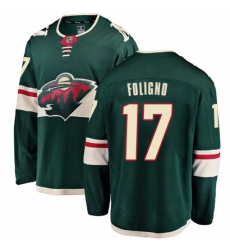Men's Minnesota Wild #17 Marcus Foligno Authentic Green Home Fanatics Branded Breakaway NHL Jersey Men's Minnesota Wild #17 Marcus Foligno Authentic Green Home Fanatics Branded Breakaway NHL Jersey