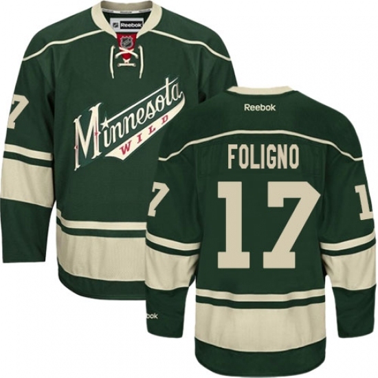 Youth Reebok Minnesota Wild #17 Marcus Foligno Authentic Green Third NHL Jersey Youth Reebok Minnesota Wild #17 Marcus Foligno Authentic Green Third NHL Jersey