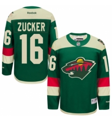 Men's Reebok Minnesota Wild #16 Jason Zucker Authentic Green 2016 Stadium Series NHL Jersey