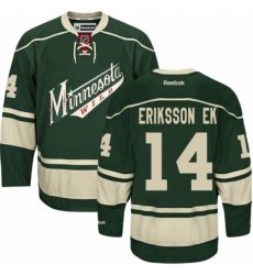 Women's Reebok Minnesota Wild #14 Joel Eriksson Ek Authentic Green Third NHL Jersey Women's Reebok Minnesota Wild #14 Joel Eriksson Ek Authentic Green Third NHL Jersey