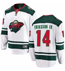 Youth Minnesota Wild #14 Joel Eriksson Ek Authentic White Away Fanatics Branded Breakaway NHL Jersey Youth Minnesota Wild #14 Joel Eriksson Ek Authentic White Away Fanatics Branded Breakaway NHL Jersey