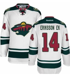 Youth Reebok Minnesota Wild #14 Joel Eriksson Ek Authentic White Away NHL Jersey Youth Reebok Minnesota Wild #14 Joel Eriksson Ek Authentic White Away NHL Jersey