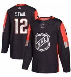 Men's Adidas Minnesota Wild #12 Eric Staal Authentic Black 2018 All-Star Central Division NHL Jersey