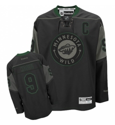 Men's Reebok Minnesota Wild #9 Mikko Koivu Authentic Black Ice NHL Jersey