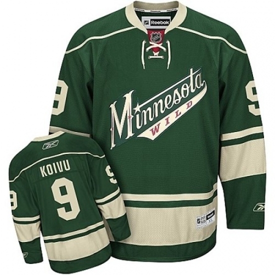 Women's Reebok Minnesota Wild #9 Mikko Koivu Authentic Green Third NHL Jersey Women's Reebok Minnesota Wild #9 Mikko Koivu Authentic Green Third NHL Jersey