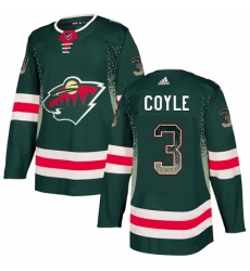 Men's Adidas Minnesota Wild #3 Charlie Coyle Authentic Green Drift Fashion NHL Jersey Men's Adidas Minnesota Wild #3 Charlie Coyle Authentic Green Drift Fashion NHL Jersey