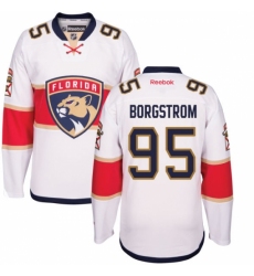 Women's Reebok Florida Panthers #95 Henrik Borgstrom Authentic White Away NHL Jersey Women's Reebok Florida Panthers #95 Henrik Borgstrom Authentic White Away NHL Jersey