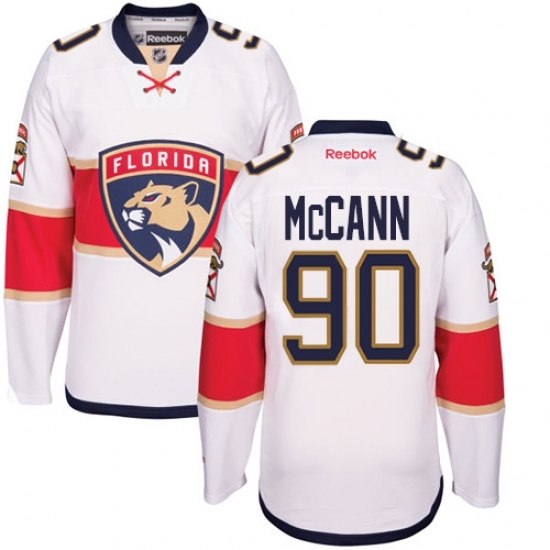 Women's Reebok Florida Panthers #90 Jared McCann Authentic White Away NHL Jersey Women's Reebok Florida Panthers #90 Jared McCann Authentic White Away NHL Jersey