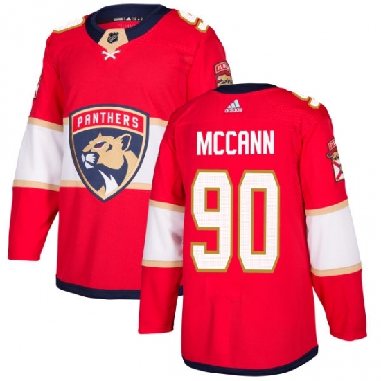 Youth Adidas Florida Panthers #90 Jared McCann Authentic Red Home NHL Jersey Youth Adidas Florida Panthers #90 Jared McCann Authentic Red Home NHL Jersey