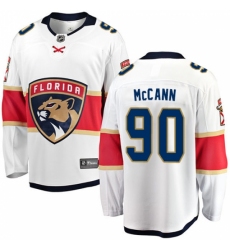 Youth Florida Panthers #90 Jared McCann Fanatics Branded White Away Breakaway NHL Jersey