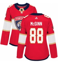 Women's Adidas Florida Panthers #88 Jamie McGinn Authentic Red Home NHL Jersey