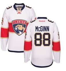 Women's Reebok Florida Panthers #88 Jamie McGinn Authentic White Away NHL Jersey