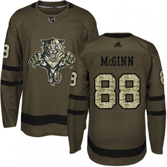 Youth Adidas Florida Panthers #88 Jamie McGinn Authentic Green Salute to Service NHL Jersey Youth Adidas Florida Panthers #88 Jamie McGinn Authentic Green Salute to Service NHL Jersey