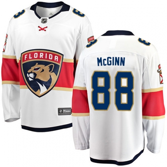 Youth Florida Panthers #88 Jamie McGinn Fanatics Branded White Away Breakaway NHL Jersey Youth Florida Panthers #88 Jamie McGinn Fanatics Branded White Away Breakaway NHL Jersey